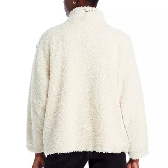 BLANKNYC Mixed Media Jacket Sherpa Denim Relax Fit Women's L - Picture 5 of 12